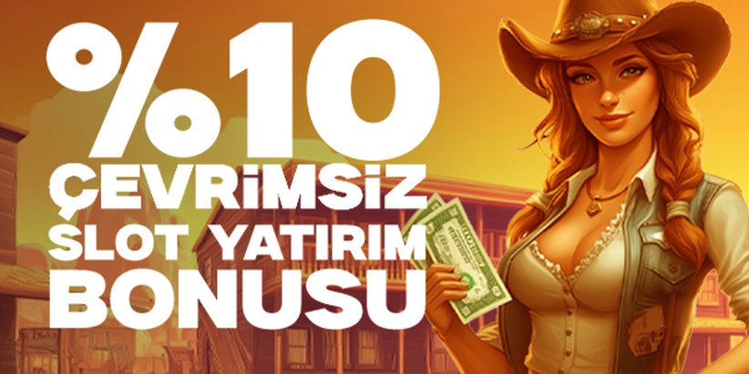 %10 Çevrimsiz Slot Yatırım — VDCasino promosyon görseli