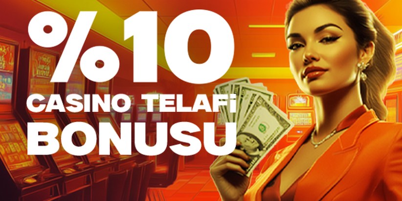 %10 Casino Telafi Bonusu — VDCasino promosyon görseli